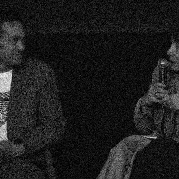 Lazare et Hortense Archambault lors d'une rencontre au Théâtre Louis Aragon (Tremblay-en-France)